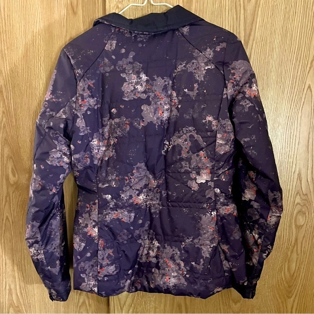 The North Face Brown/ Orange Camo Puffer Jacket Coat